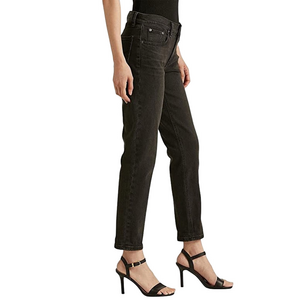 NWT Lauren Ralph Lauren Black Tapered Jeans Women’s 12